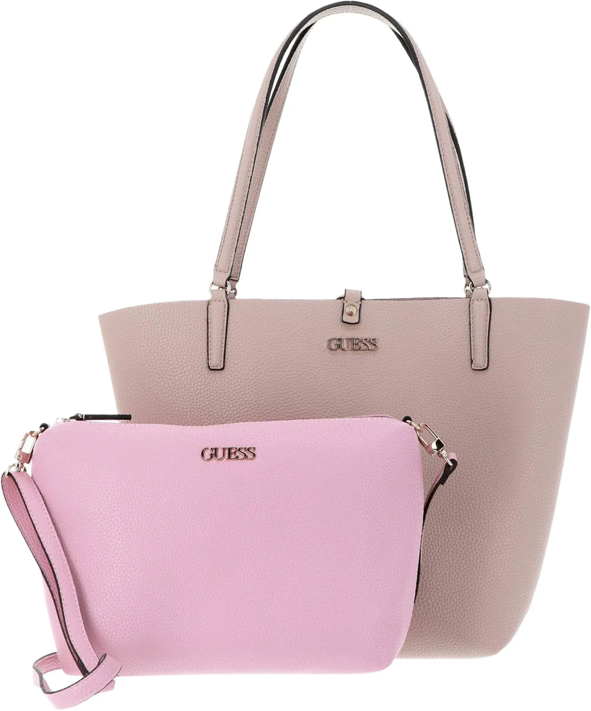Guess Alby Toggle Bolso sintético con bolsa para mujer en rosa claro