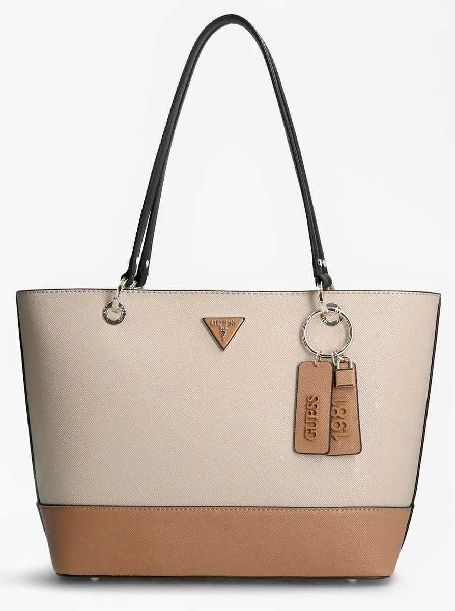 Guess Noelle Bolso shopper sintético efecto saffiano para mujer en natura