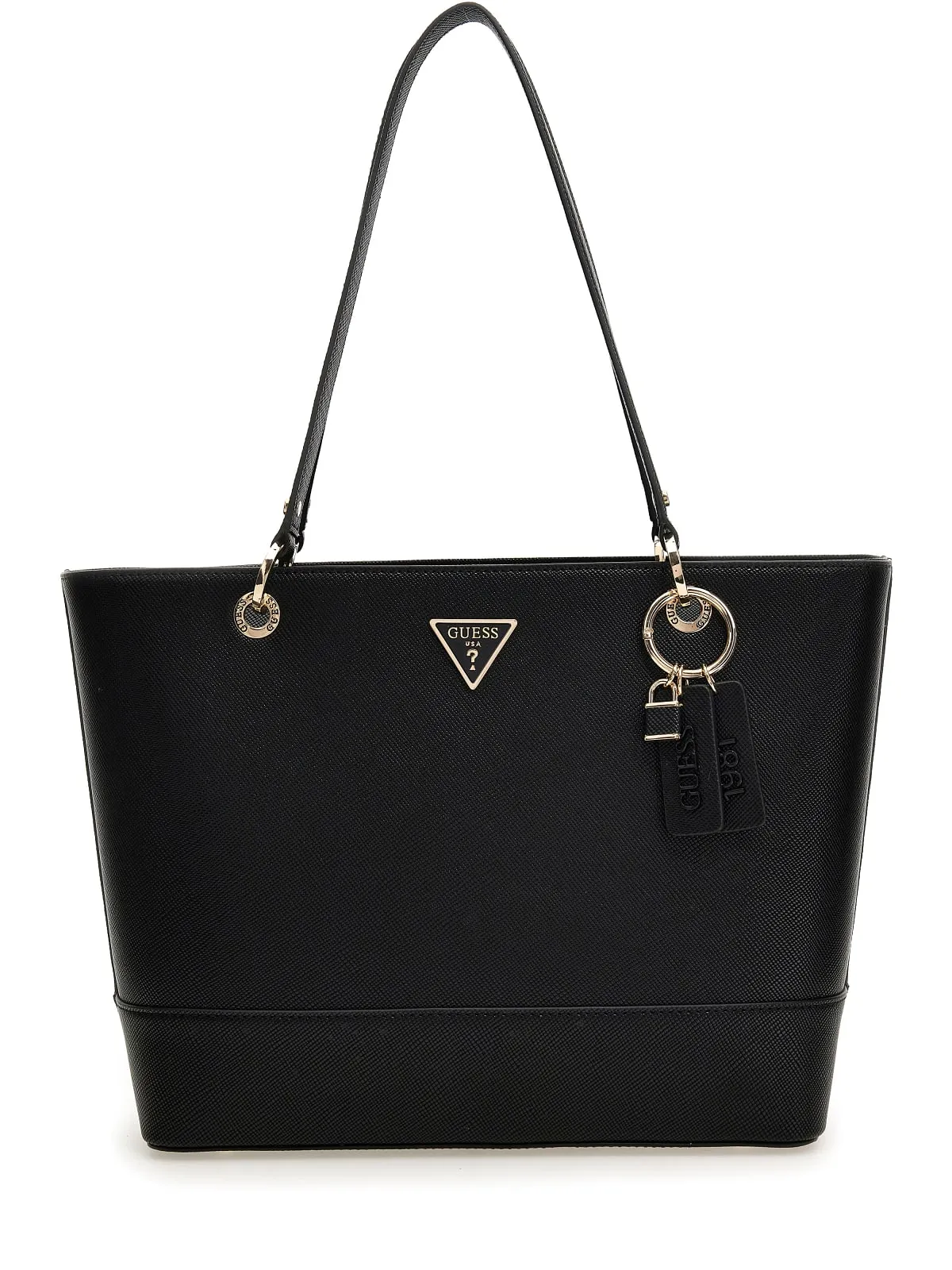 Guess Noelle Bolso shopper sintético efecto saffiano para mujer en natura