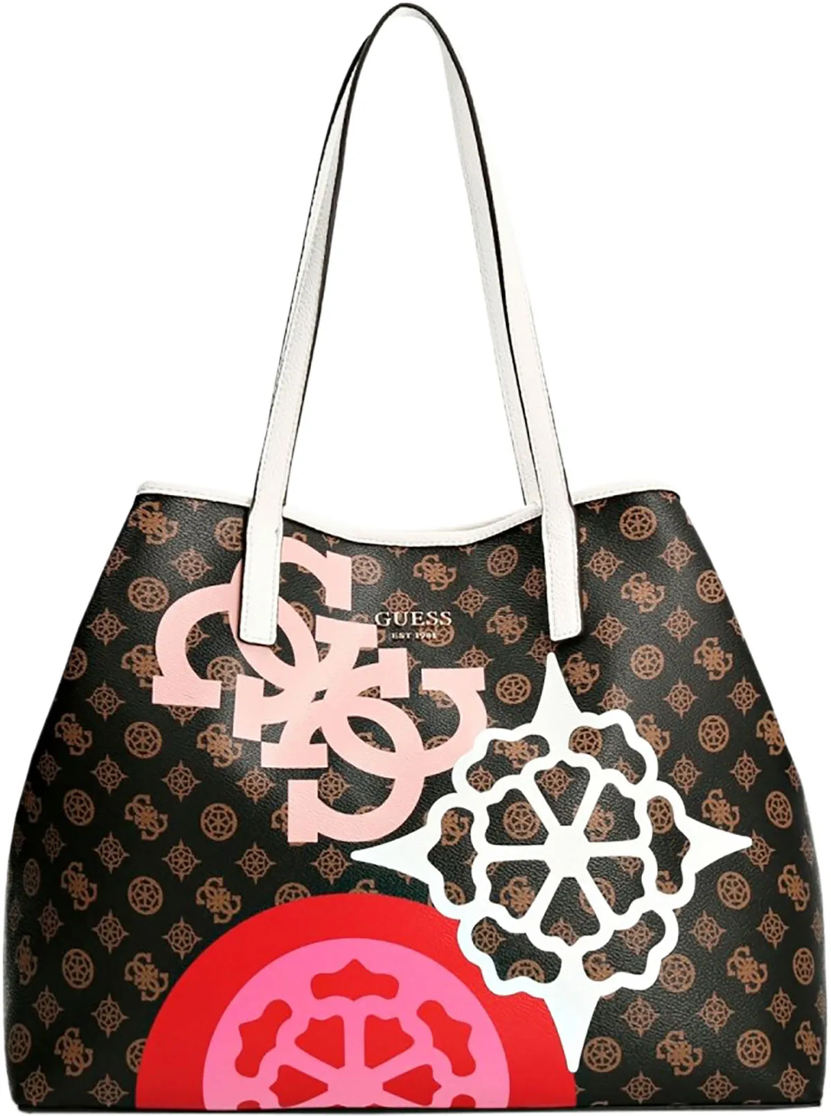 Guess Vikky Bolso con logo 4G Peony con pochette para mujer en marrón multi