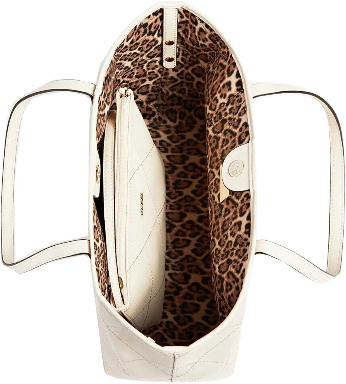 Guess Vikky Bolso sintético con pochette para mujer en crema