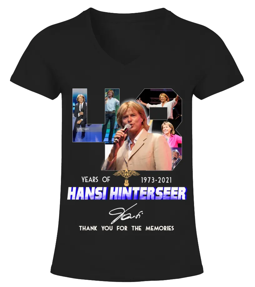 HANSI HINTERSEER 48 YEARS OF 19732021 CAMISETA CUELLO PICO MUJER