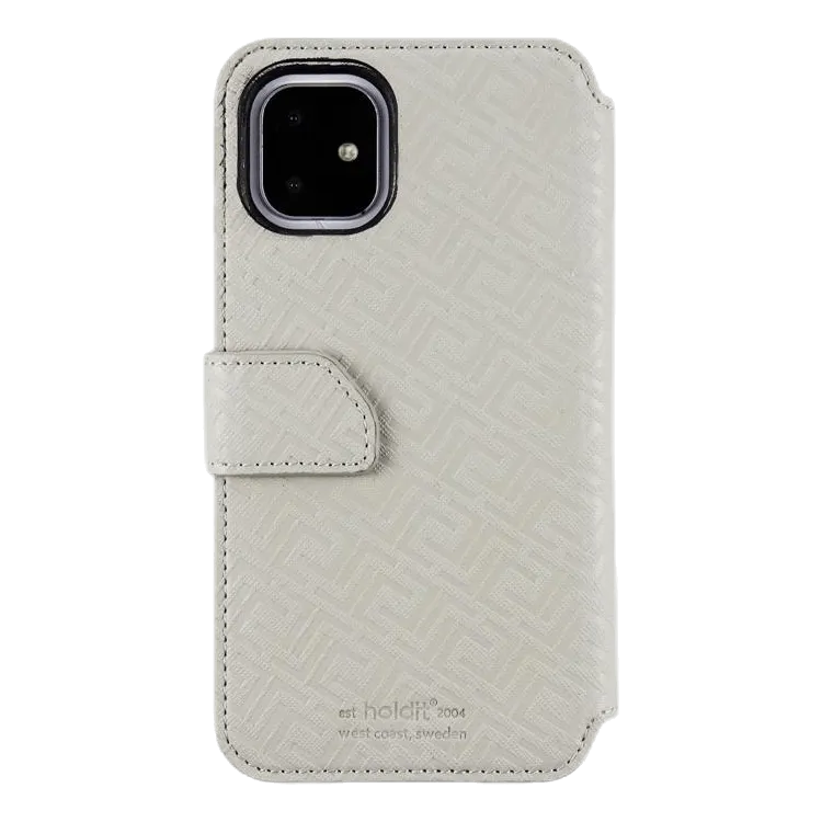 Holdit Stockholm Wallet Case Magnet iPhone 11 Grey