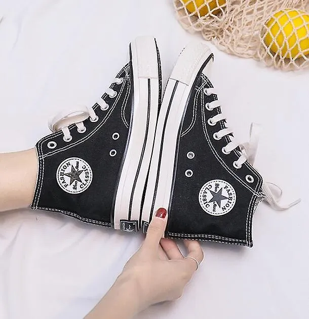 Hombres Mujer Casual High Top Classic Fashion Sneakers Vulcanizados