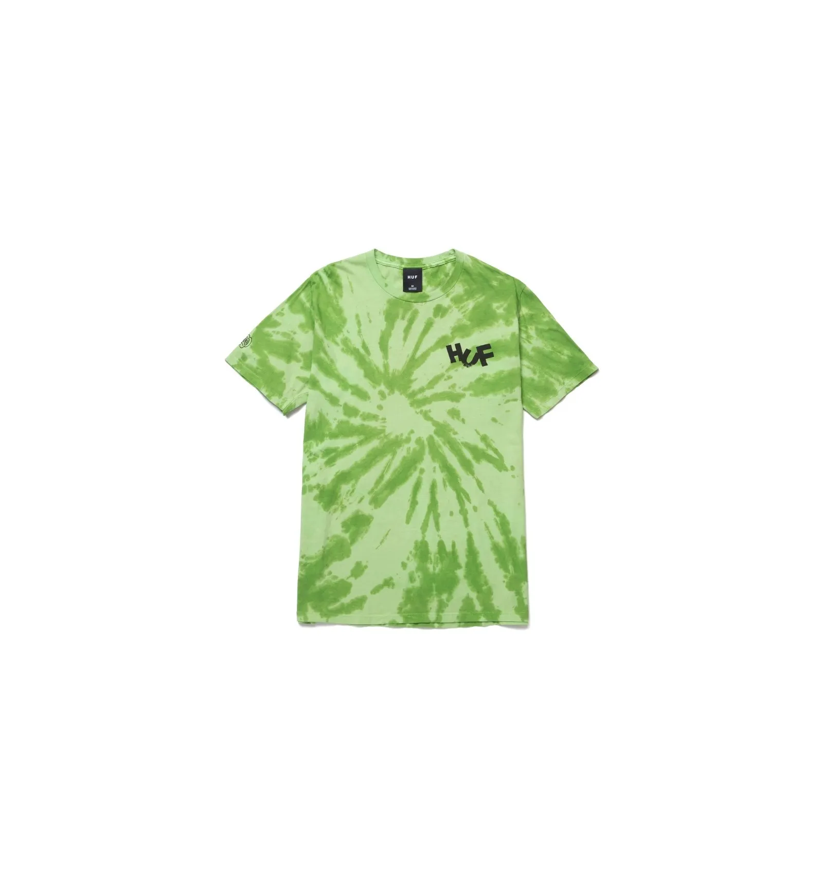 HUF HAZE BRUSH TIE DYE S/S TEE LIME