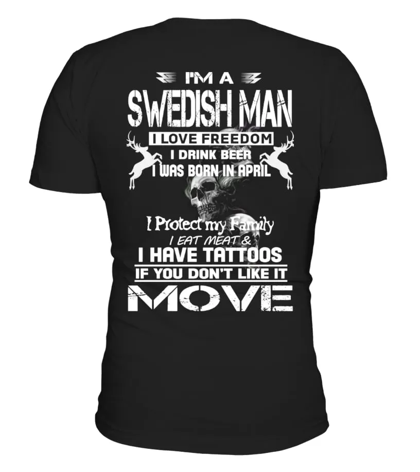 I'M A SWEDISH MAN Camiseta cuello redondo Unisex
