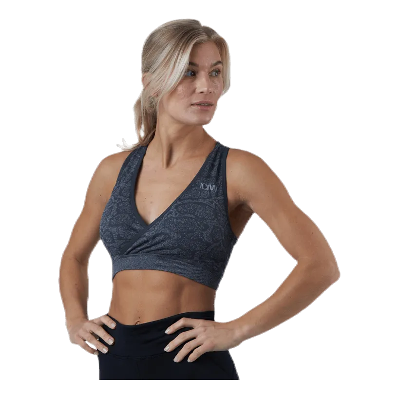 Icaniwill ICIW Snake Seamless Sports Bra Grey