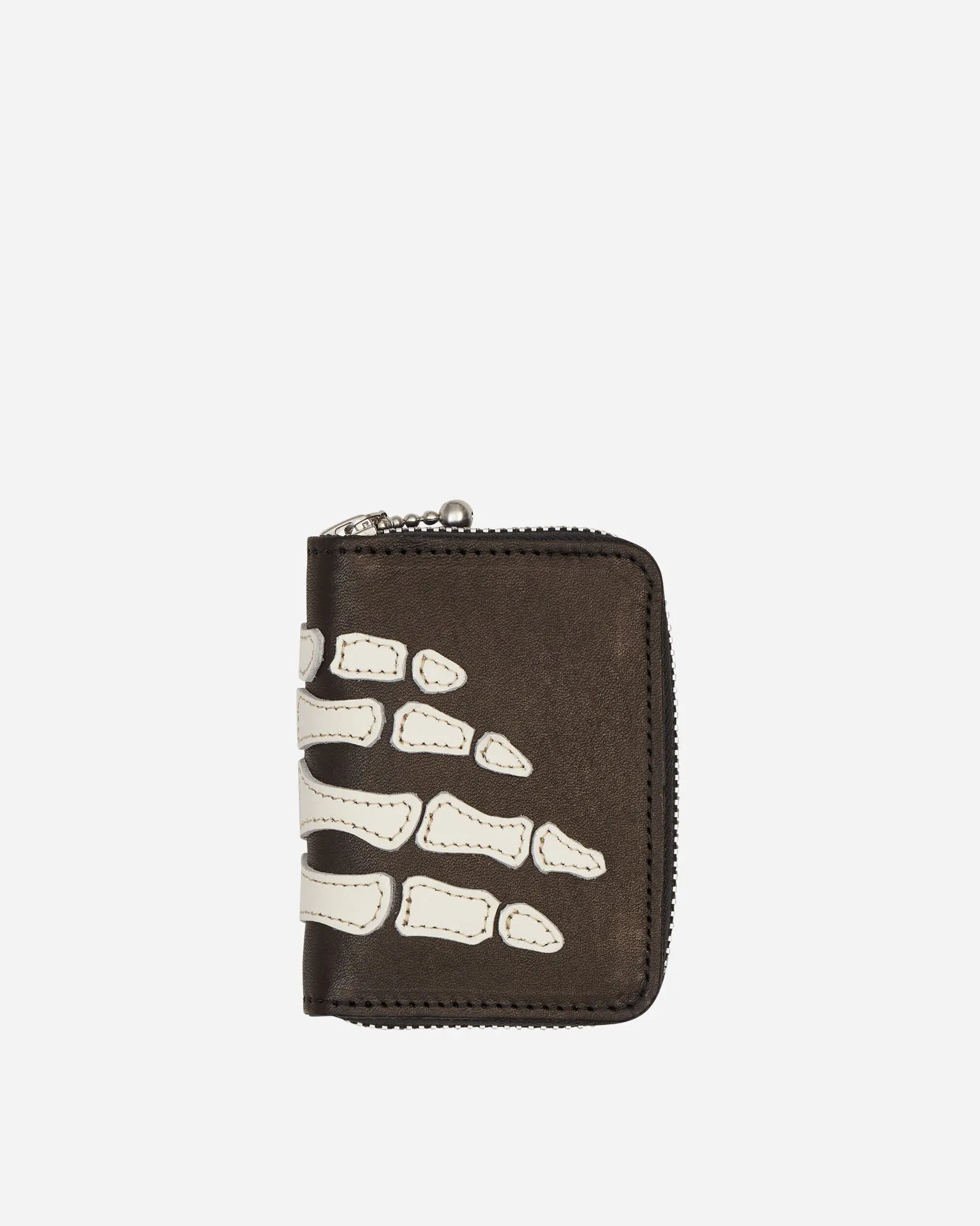 KAPITAL THUMBUP BONE HAND ZIP MINI WALLET