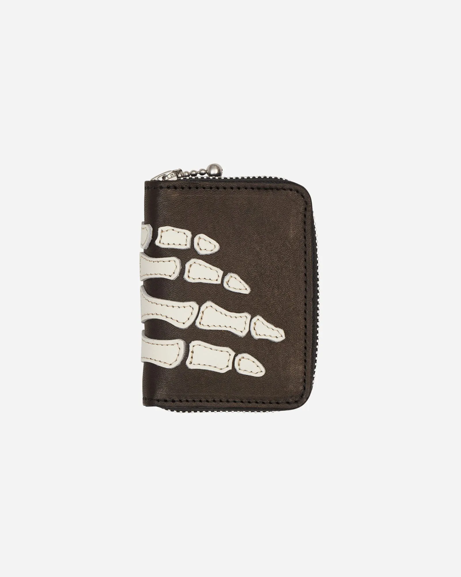 KAPITAL THUMBUP BONE HAND ZIP MINI WALLET