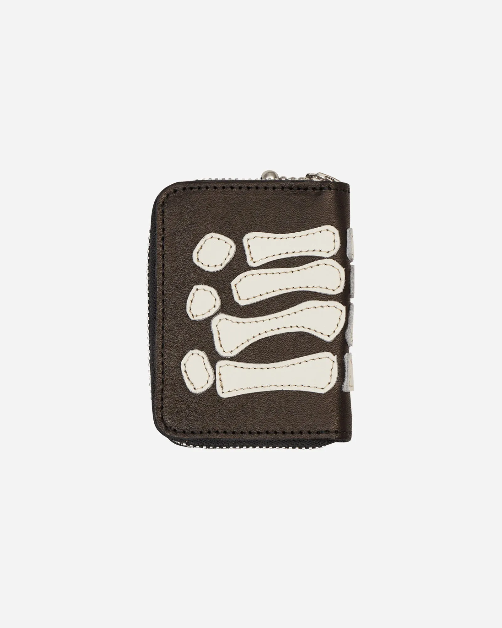KAPITAL THUMBUP BONE HAND ZIP MINI WALLET