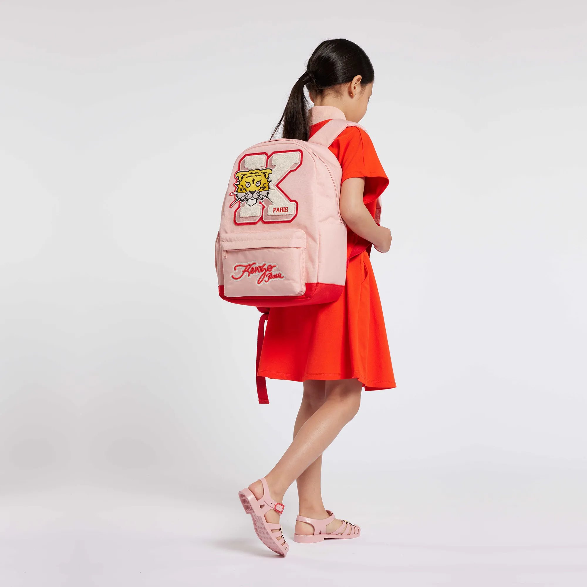 KENZO KIDS Mochila con parche bordado