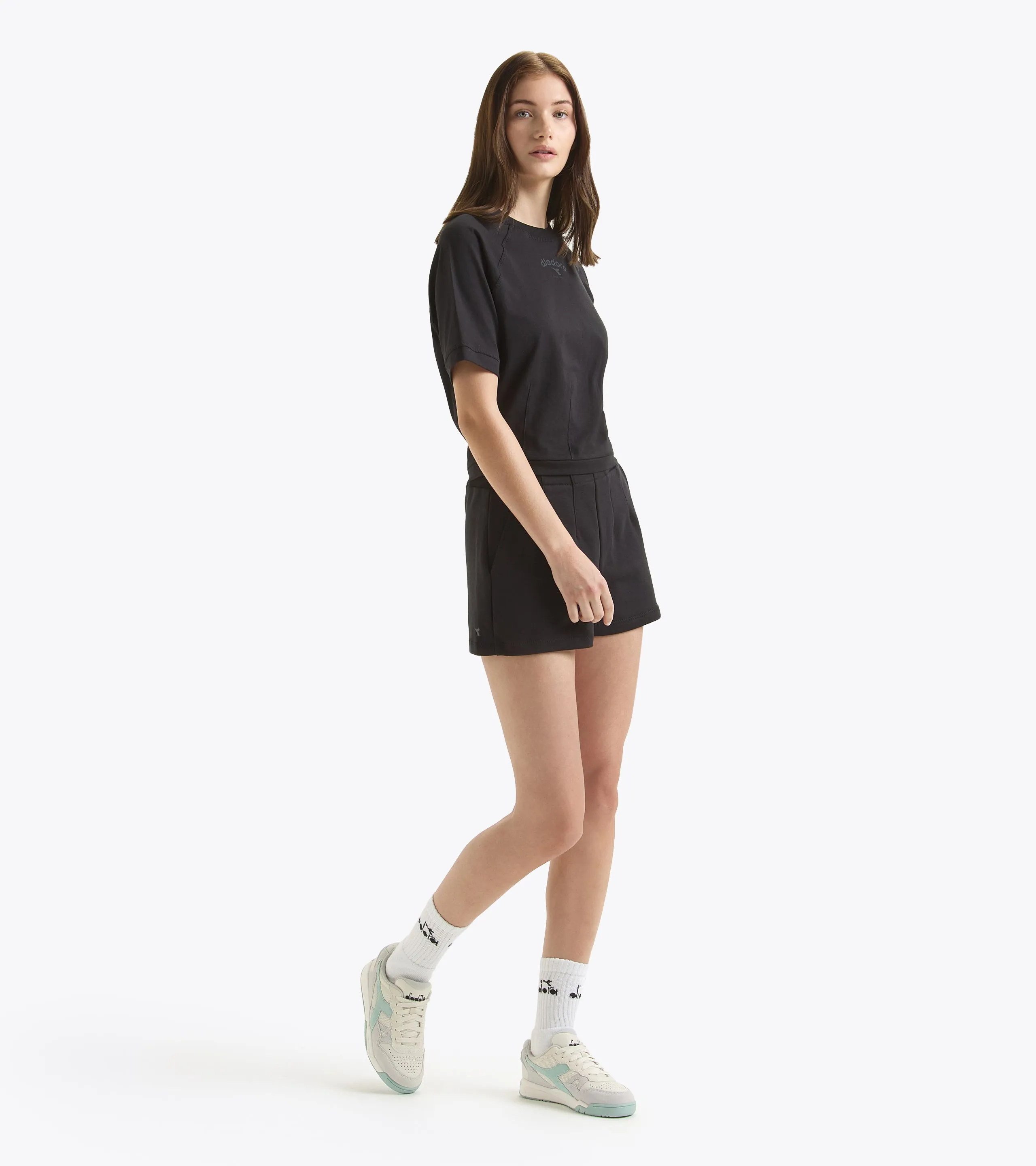 L. TSHIRT SS ATHL. LOGO CAMISETA  CORTE BOXY  MUJER