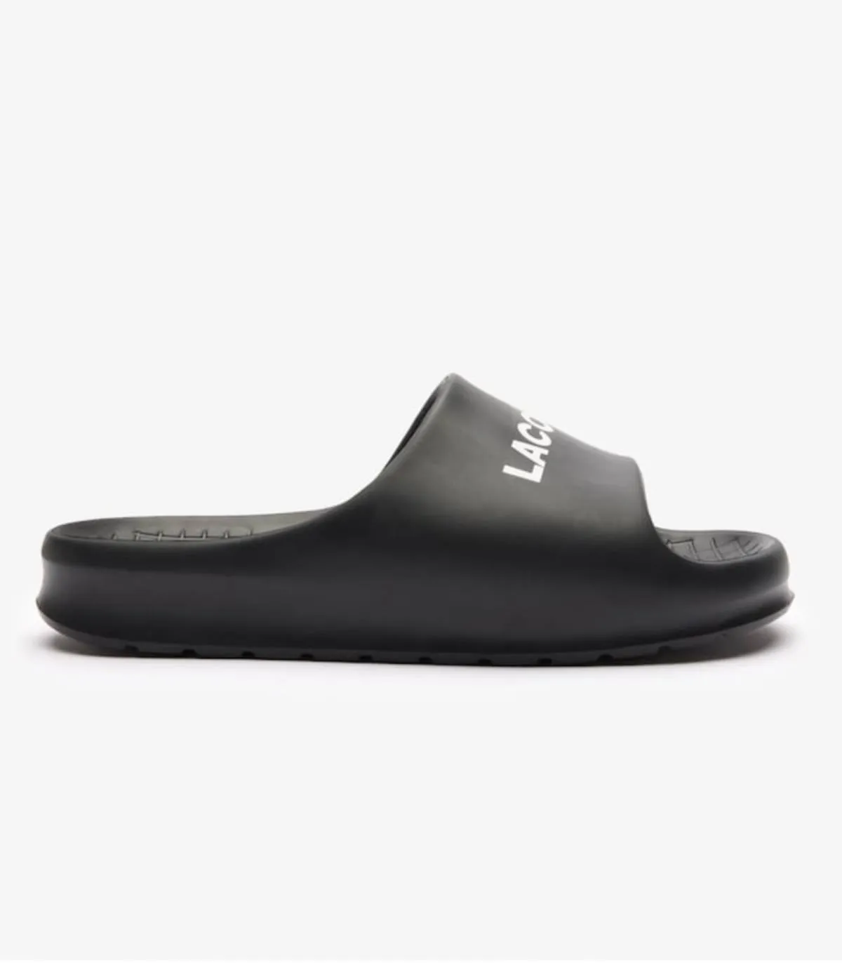 LACOSTE  CHANCLAS UNISEX NEGRAS  SERVE SLIDE 2.0 124 1CFA