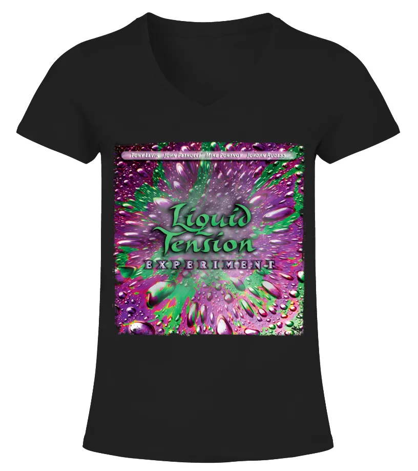 LIQUID TENSION EXPERIMENT  LIQUID TENSION EXPERIMENT BK CAMISETA CUELLO PICO MUJER
