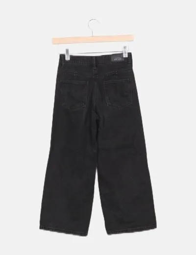 Mango Pantalón denim negro