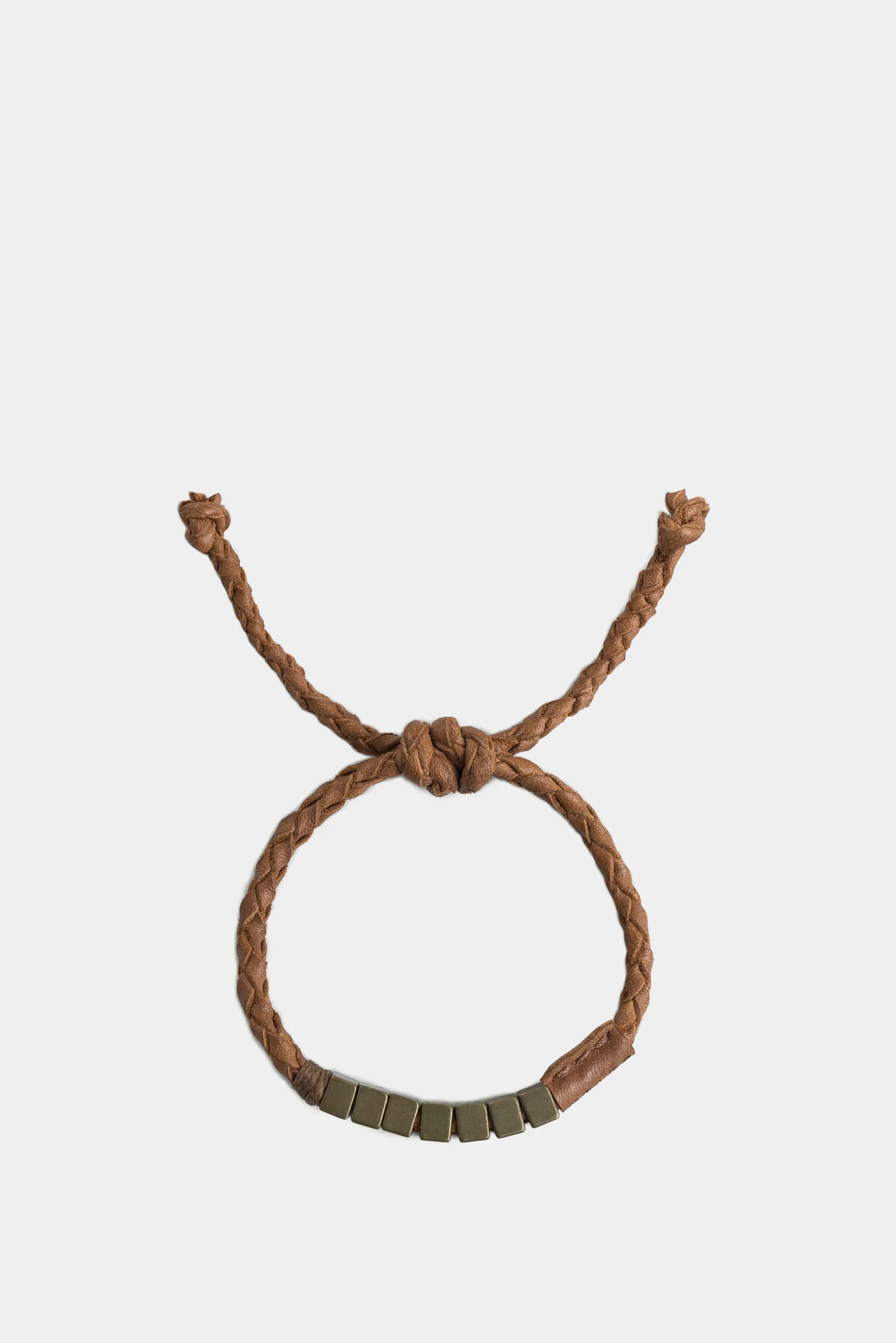 Manilla Canuto de cuero para hombre ajuste nudos