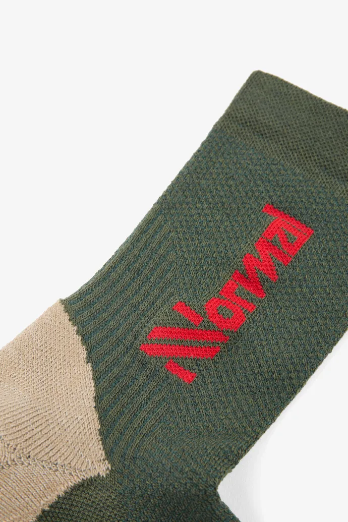 Merino Socks 2 Calcetines termoreguladores verdes running para mujer