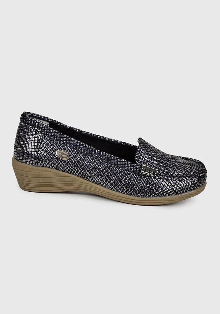 Mocasín Cuero Helen Negro