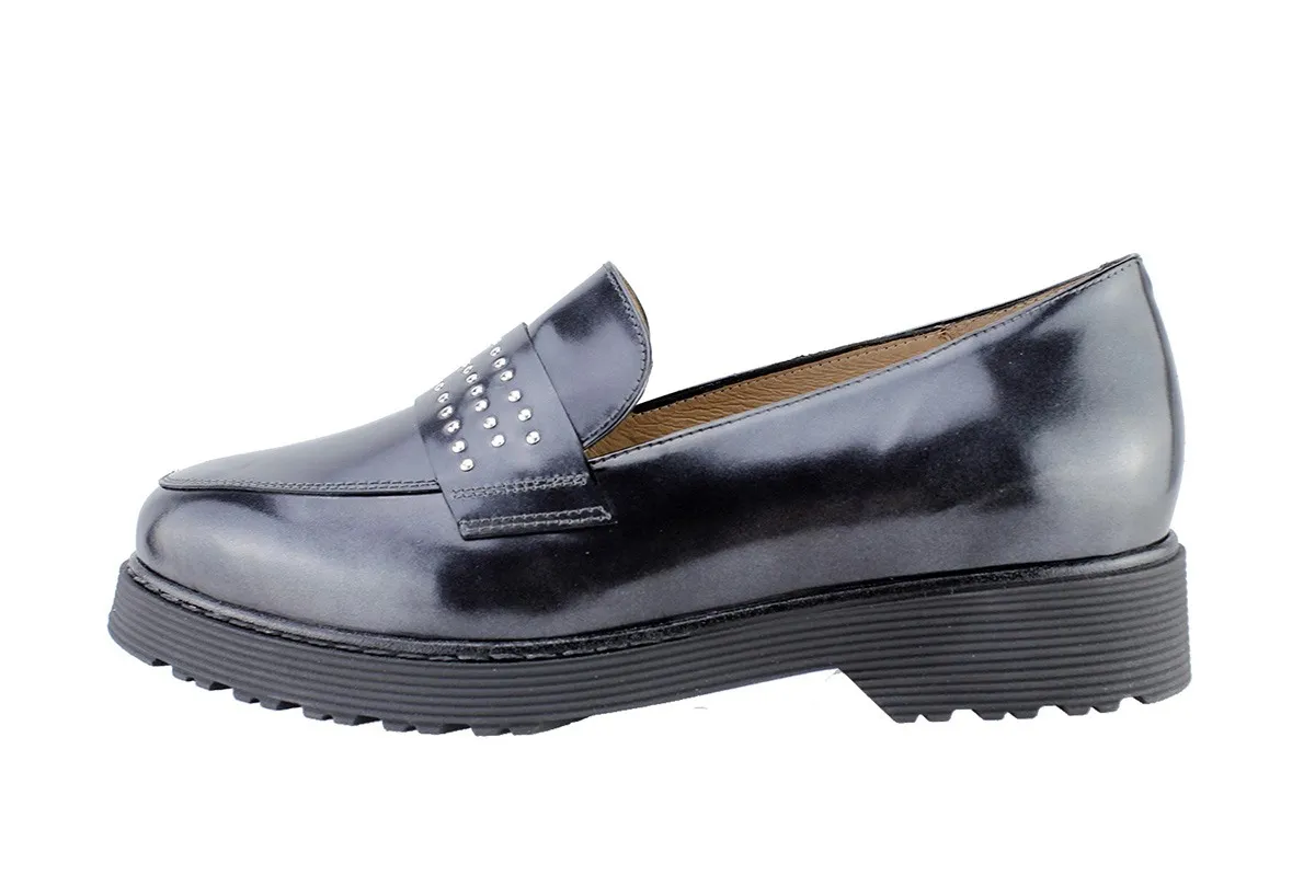 Moccasin Black Antic