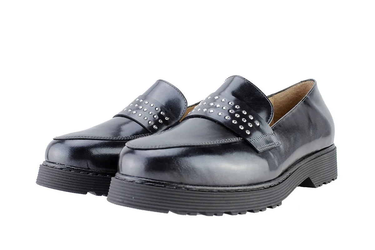 Moccasin Black Antic