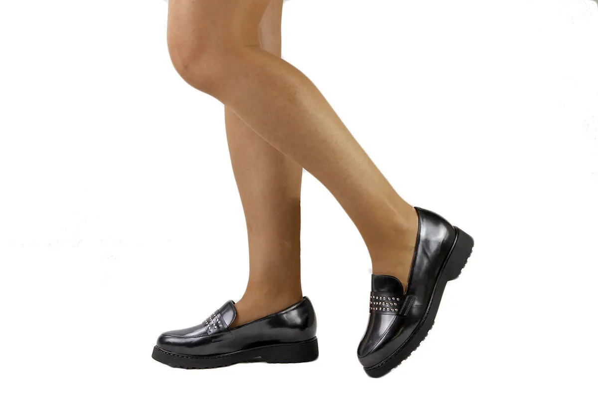Moccasin Black Antic