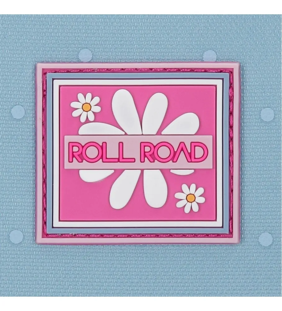 Mochila cm Roll Road Peace con carro 42 cm azul, rosa