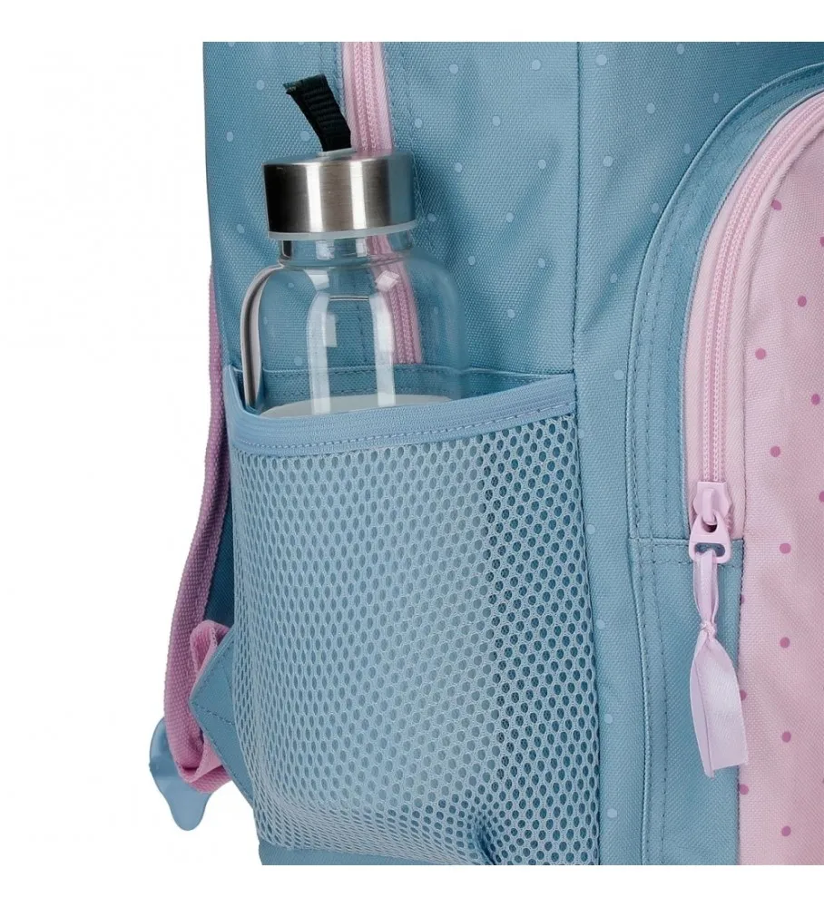 Mochila cm Roll Road Peace con carro 42 cm azul, rosa