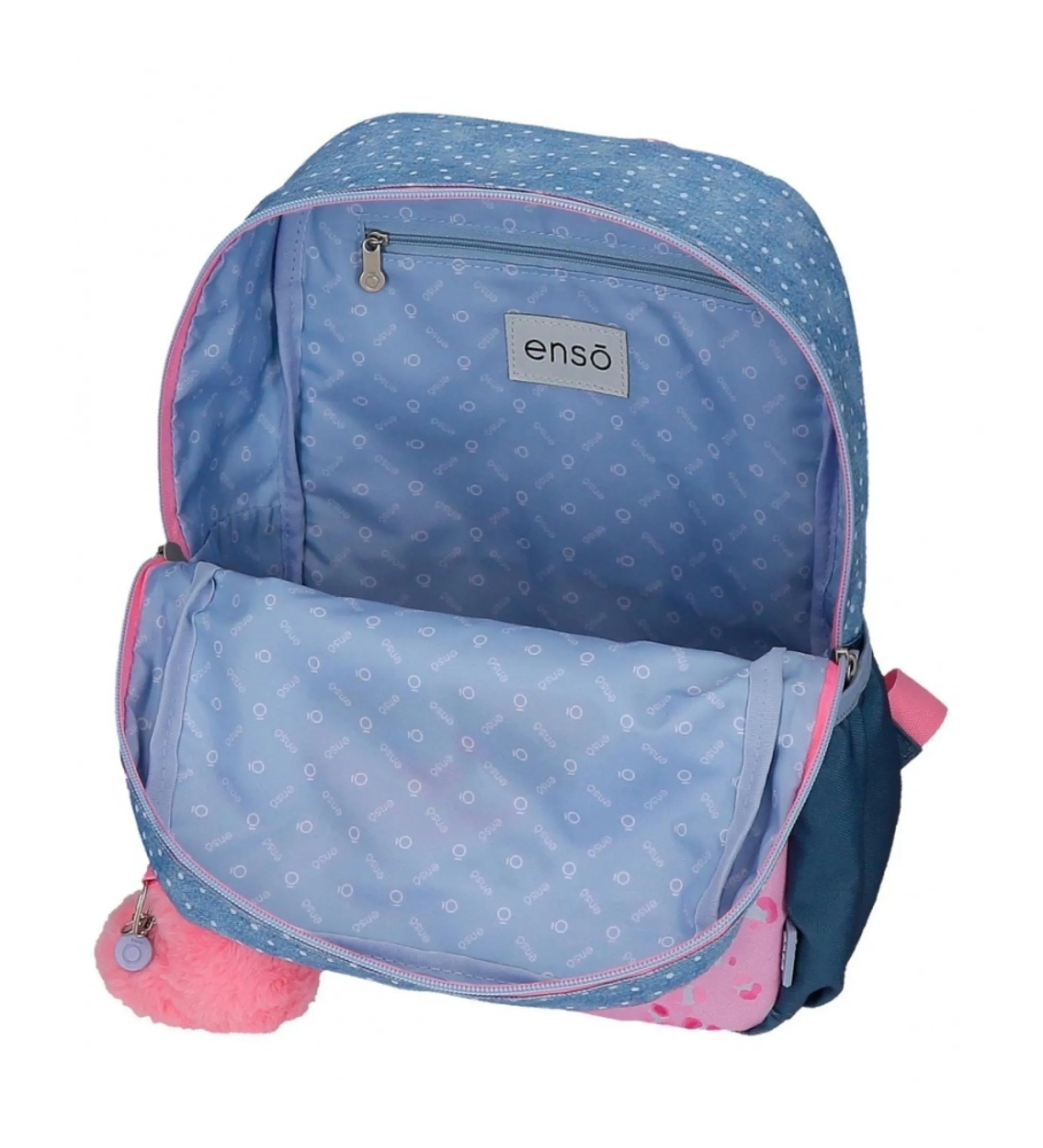 Mochila de paseo Enso Dreamer 32 cm con carro azul