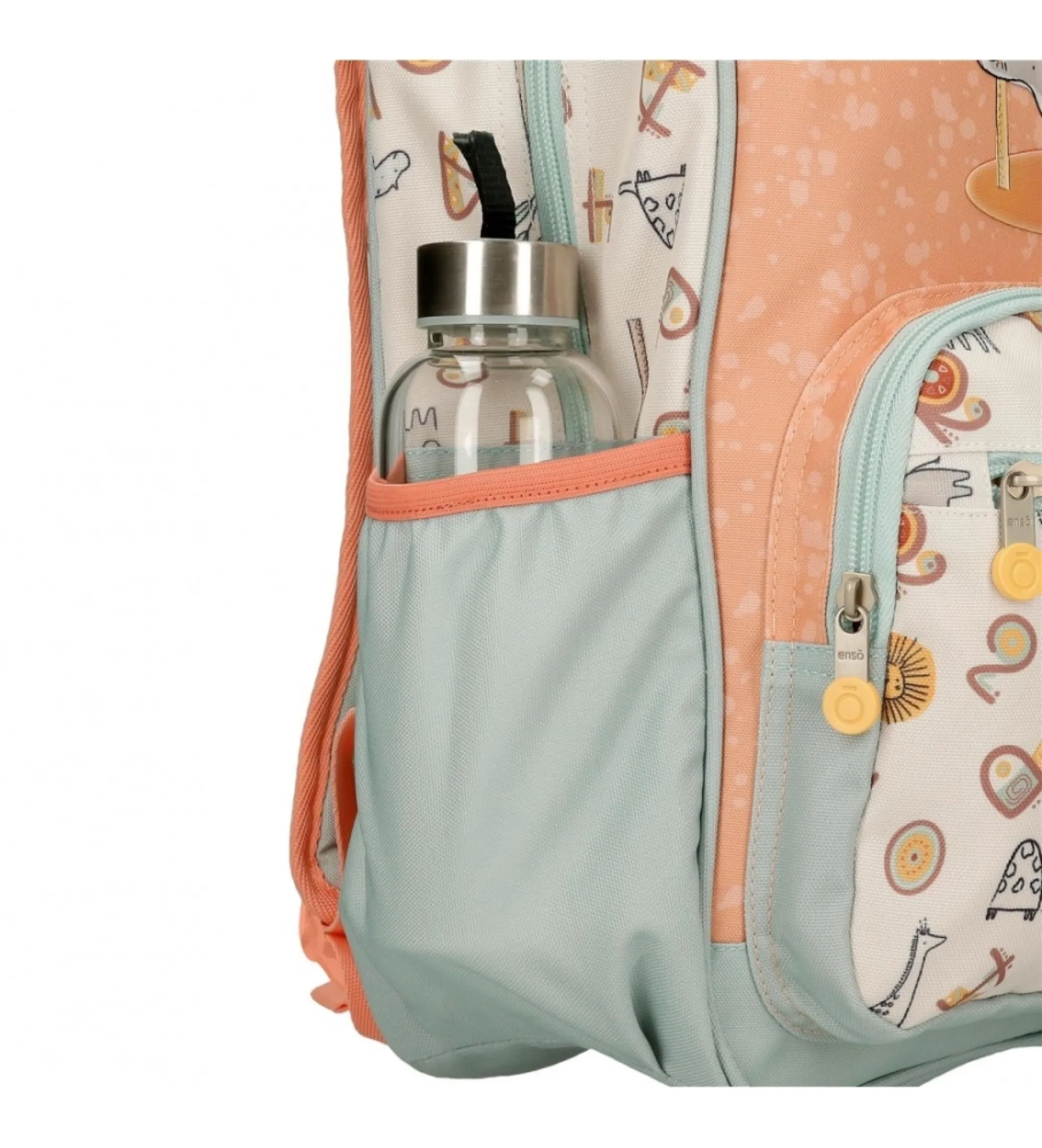 Mochila escolar Enso Play all day adaptable a carro multicolor
