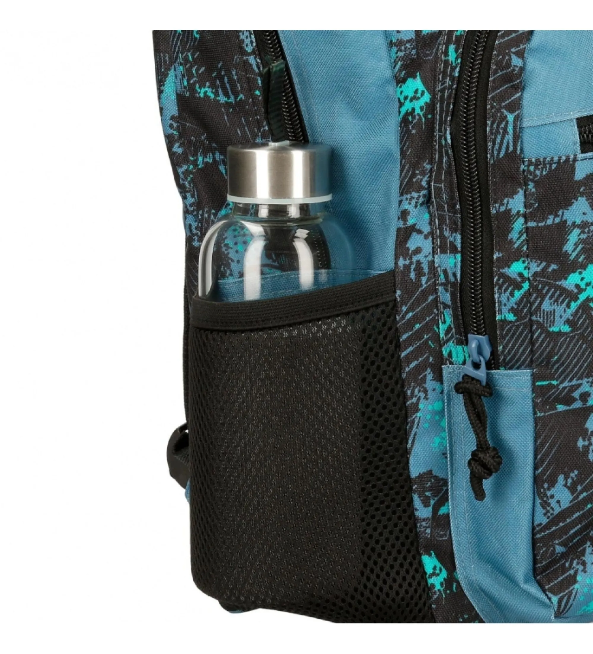 Mochila escolar Roll Road  Soccer 42 cm LFS negro