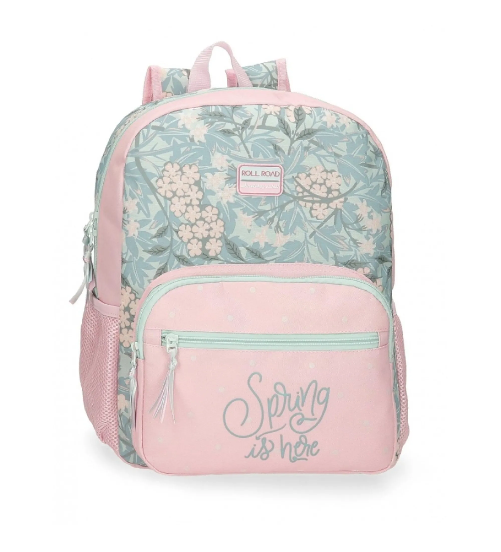 Mochila escolar Roll Road Spring is here 38 cm rosa