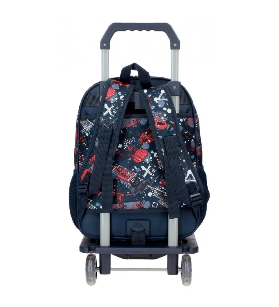Mochila Movom Free time con carro 38 cm marino