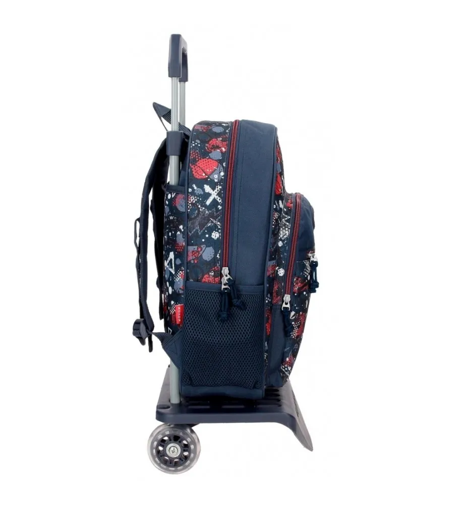 Mochila Movom Free time con carro 38 cm marino
