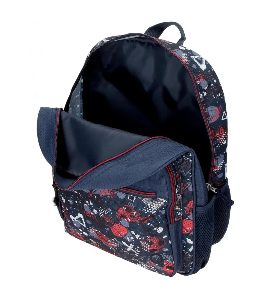 Mochila Movom Free time con carro 38 cm marino