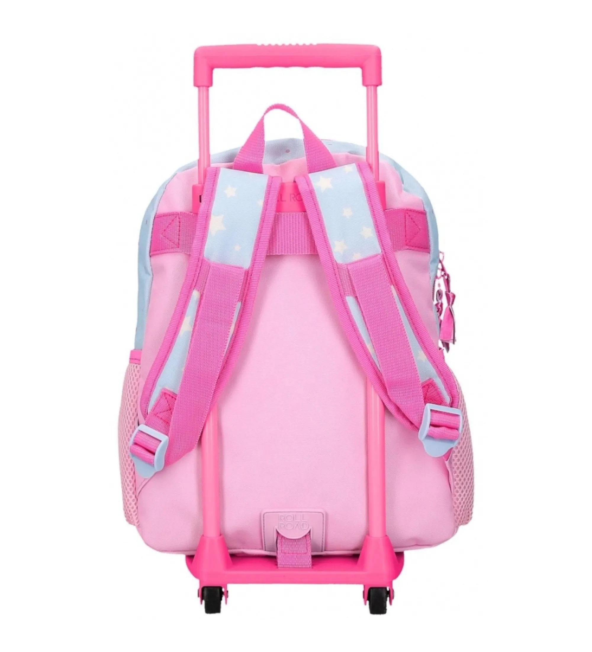 Mochila Roll Road I am a unicorn 33 cm con carro azul