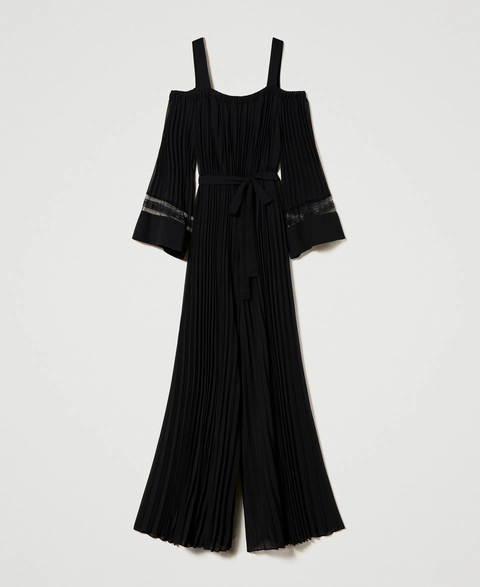Mono de georgette plisado