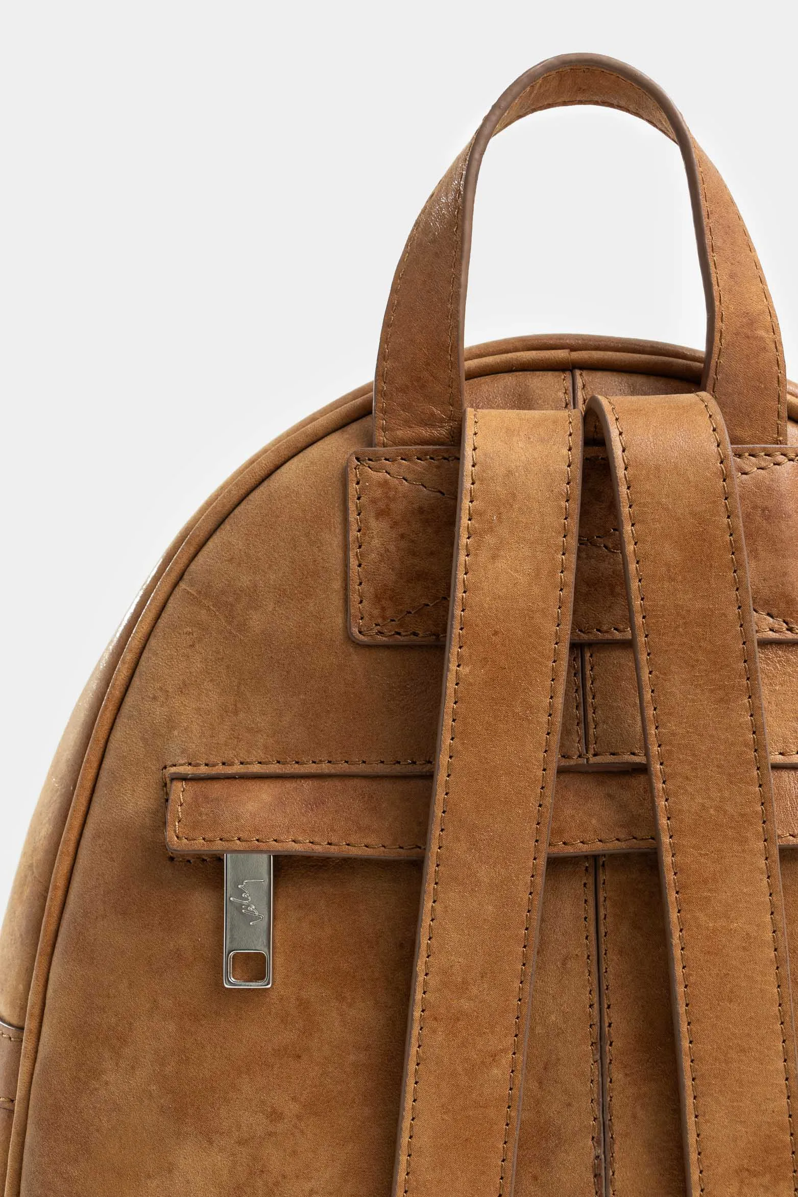 Morral Magnolia de cuero para mujer estructurado