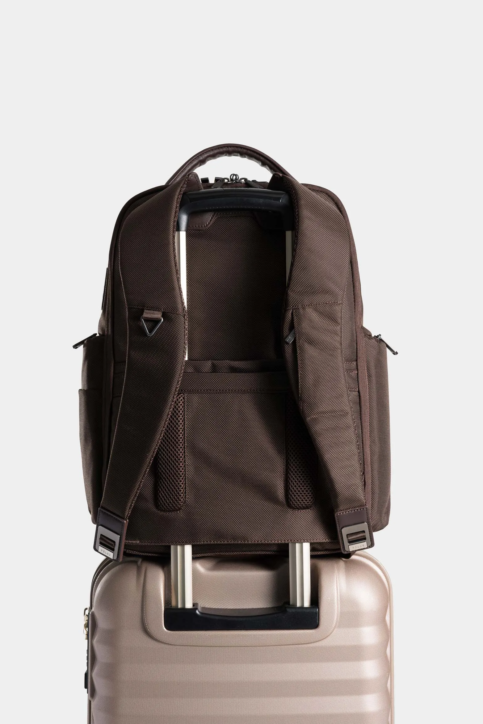 Morral security de lona para hombre detalles en cuero