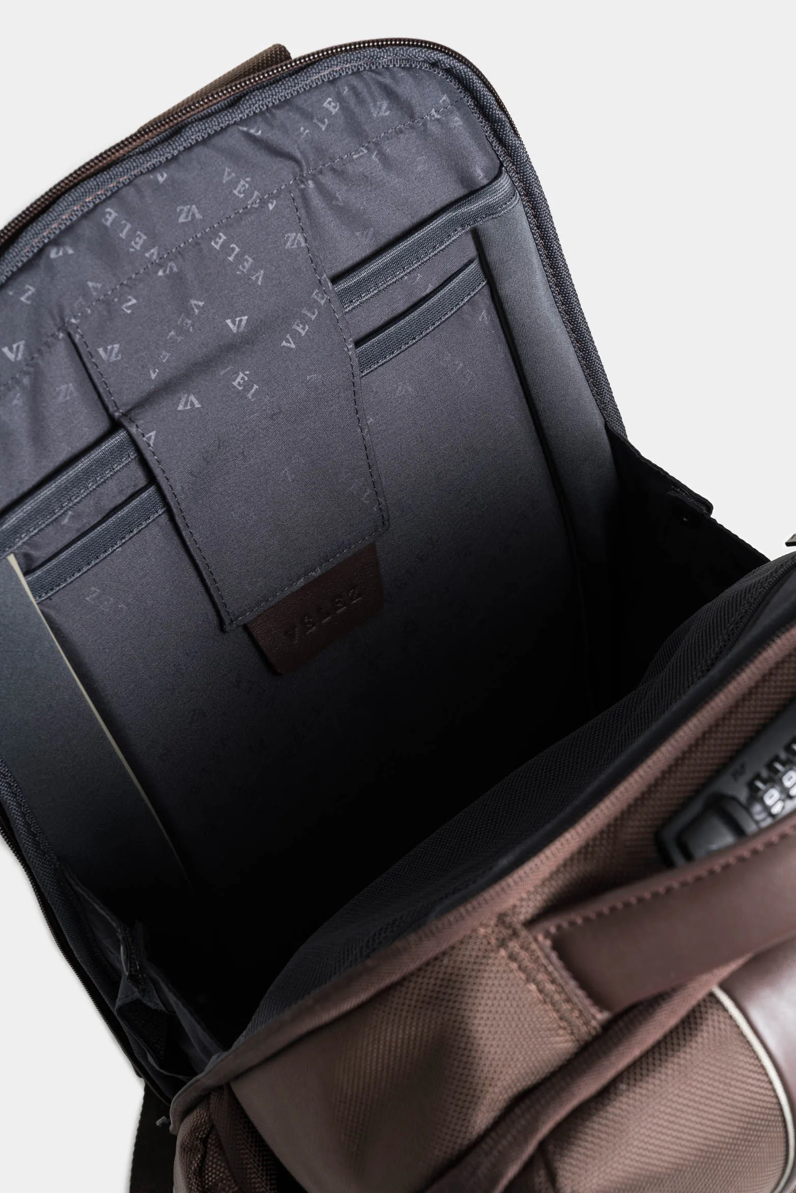 Morral security de lona para hombre detalles en cuero