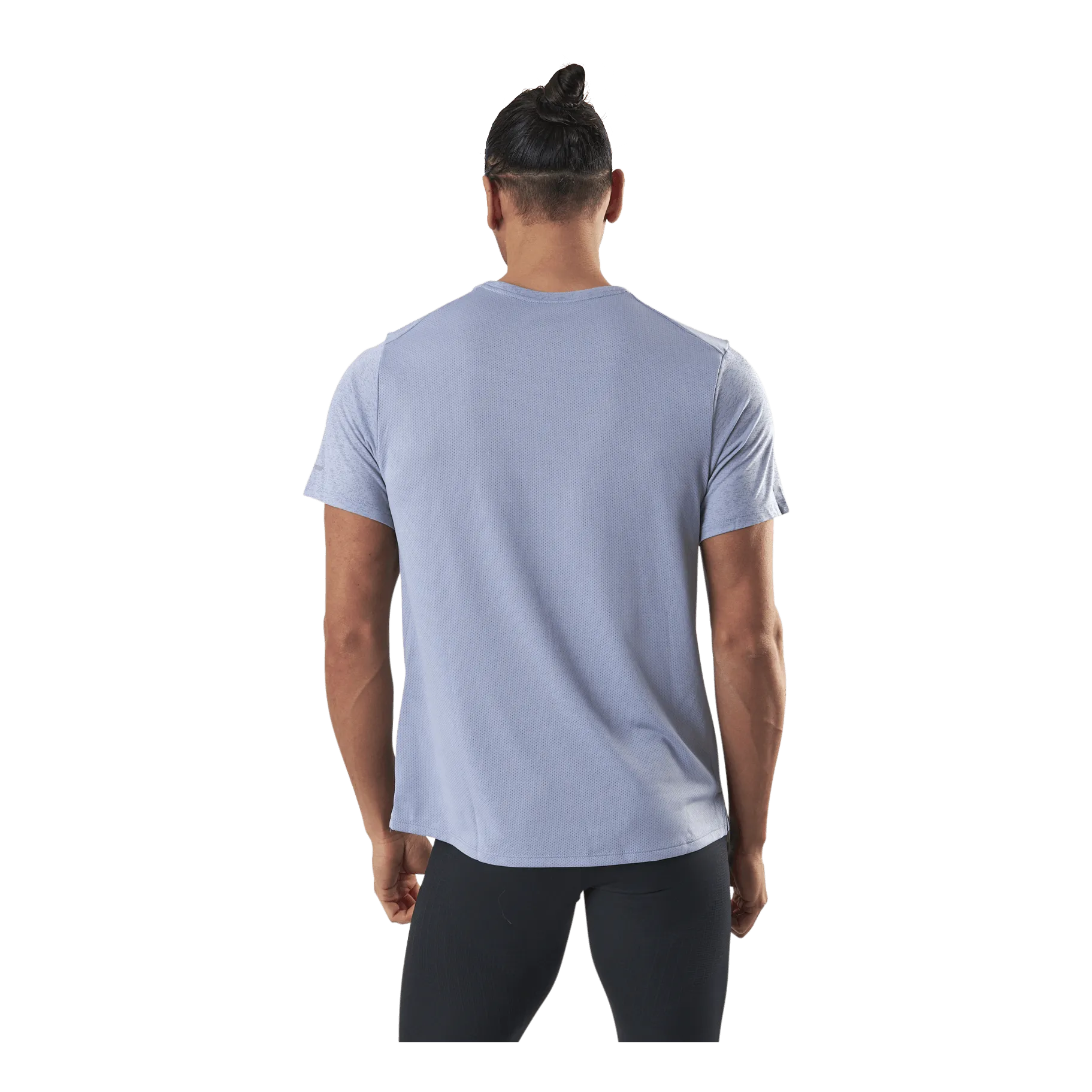 NIKE DRIFIT MILER RUN DIVISION TEE BLUE/GREY
