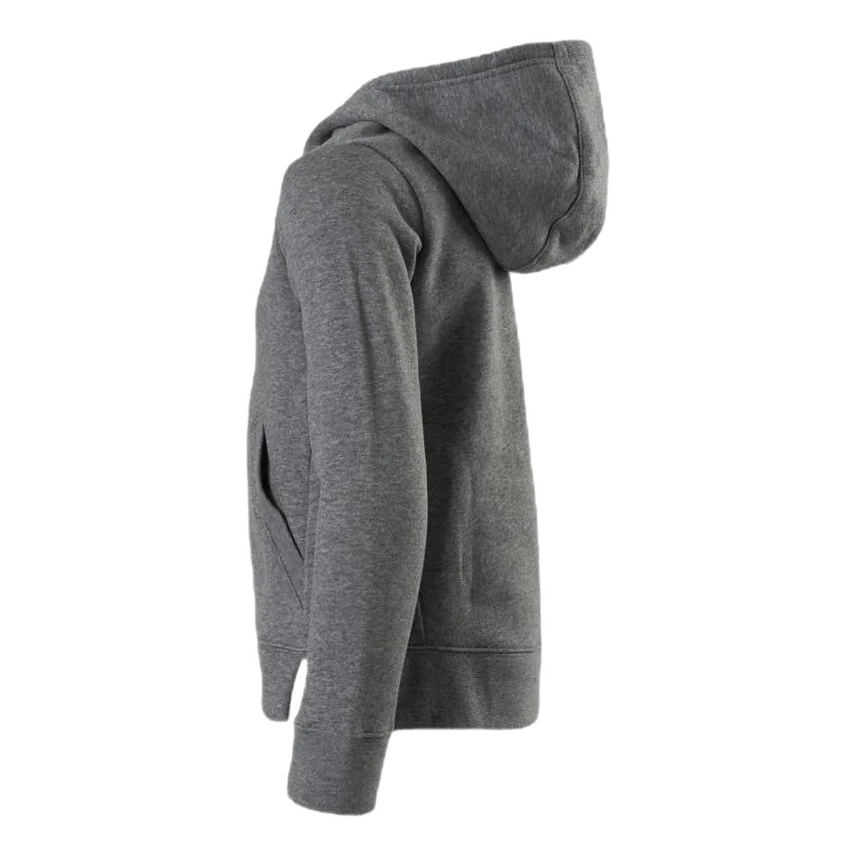 Nike Girls Big Logo Pullover Grey/Yellow
