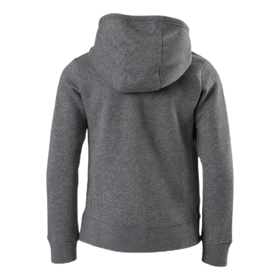 Nike Girls Big Logo Pullover Grey/Yellow