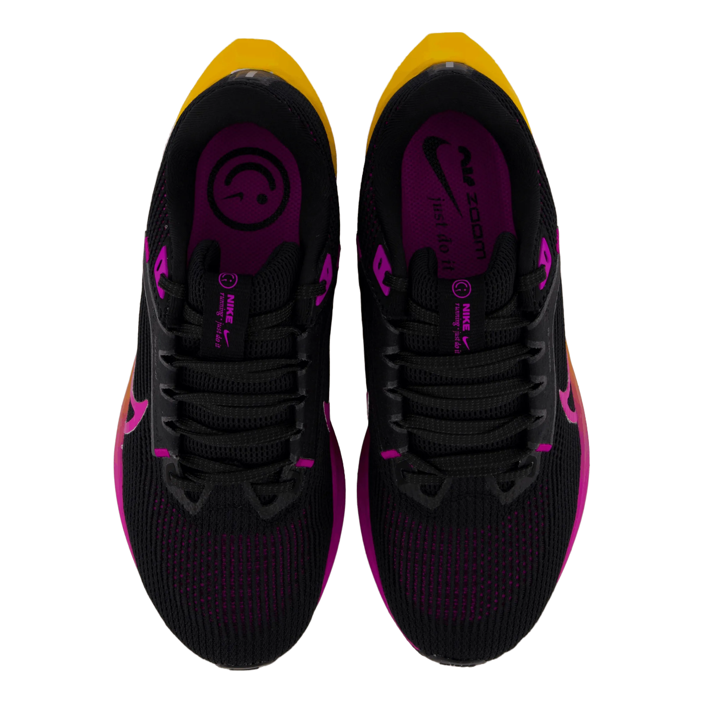 NIKE NIKE PEGASUS 40 WOMEN'S ROAD R BLACK/HYPER VIOLETLASER ORANG