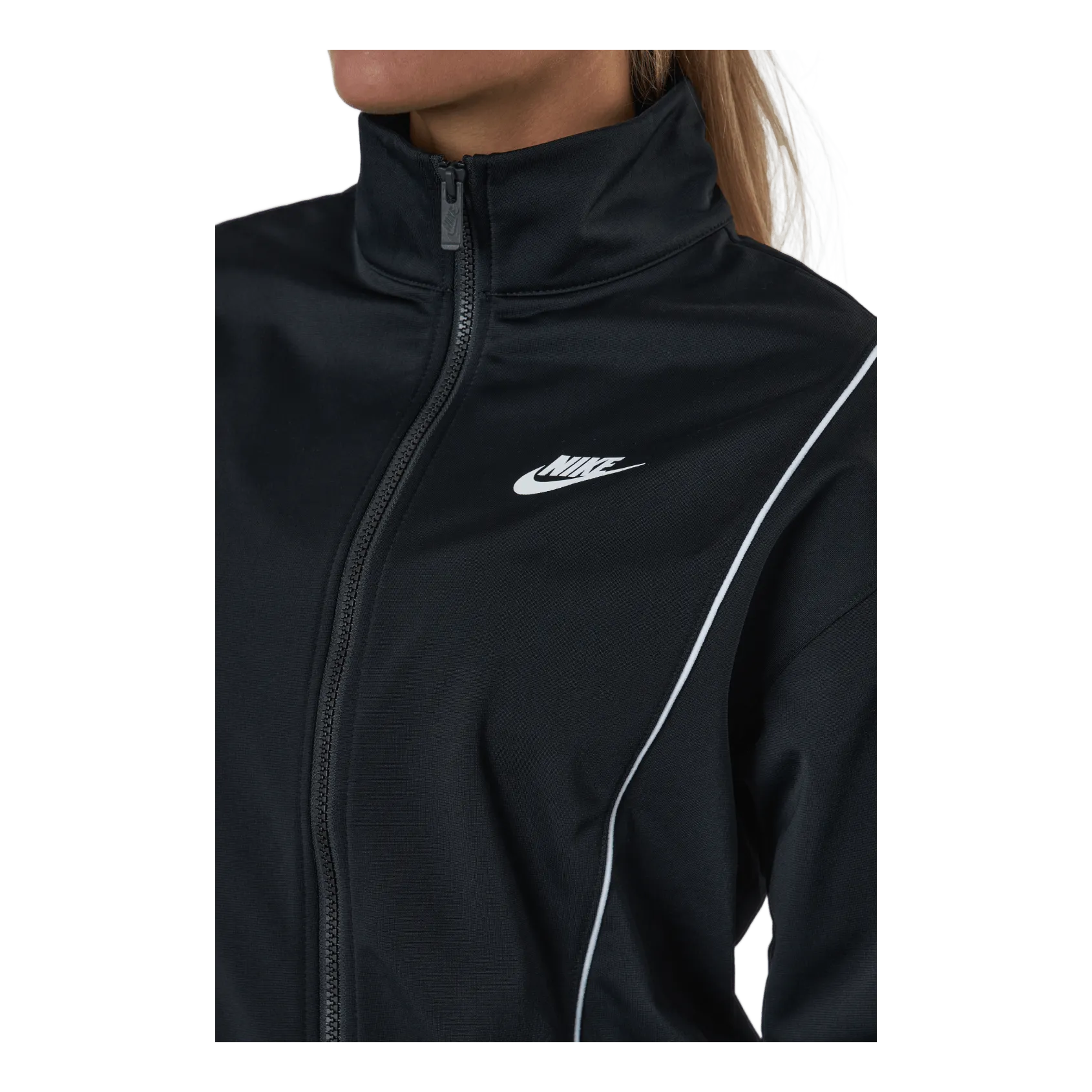 Nike Sportswear Women's Fitted Track Suit BLACK/WHITE/WHITE