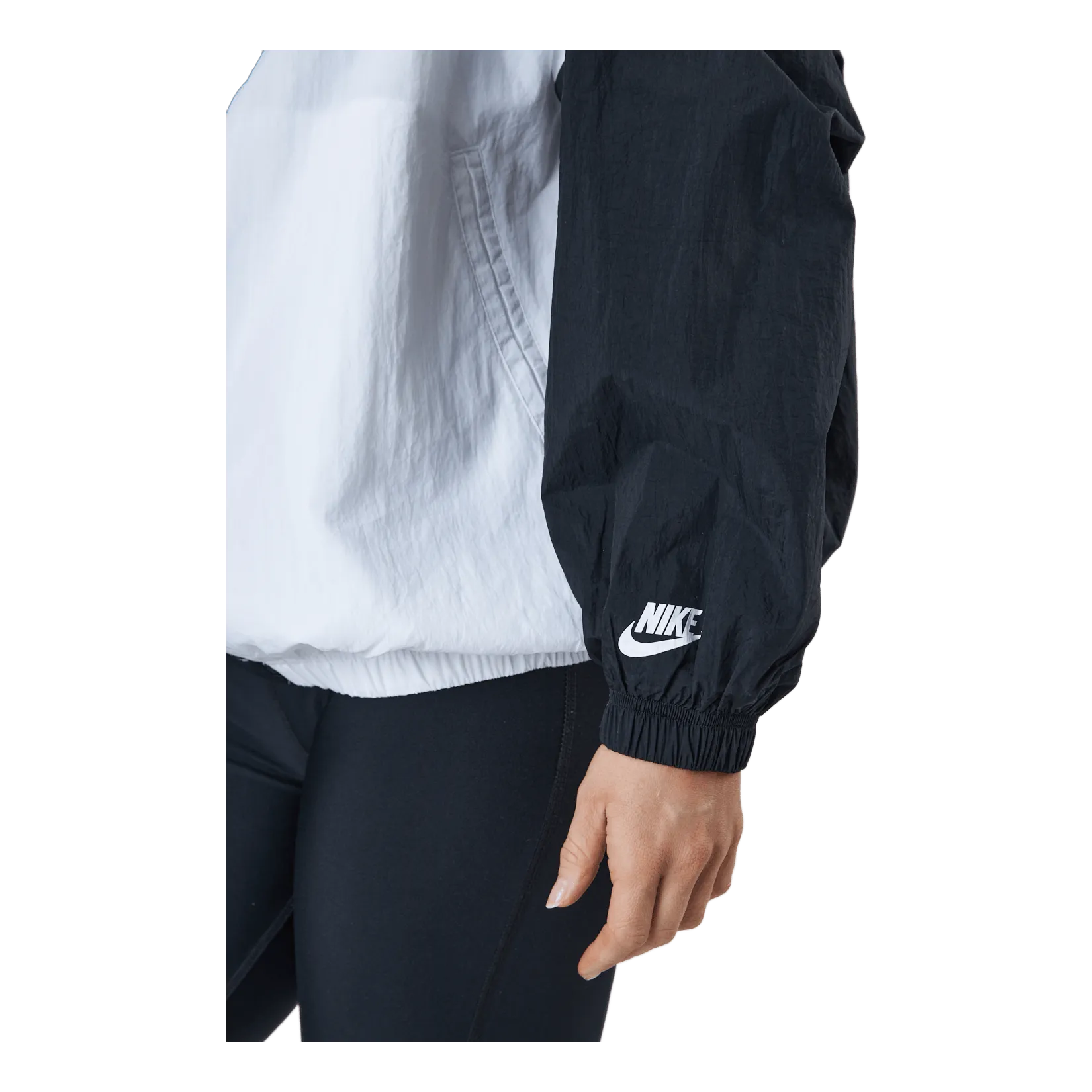 Nike W Nsw Wvn Jkt Dnc Black/white