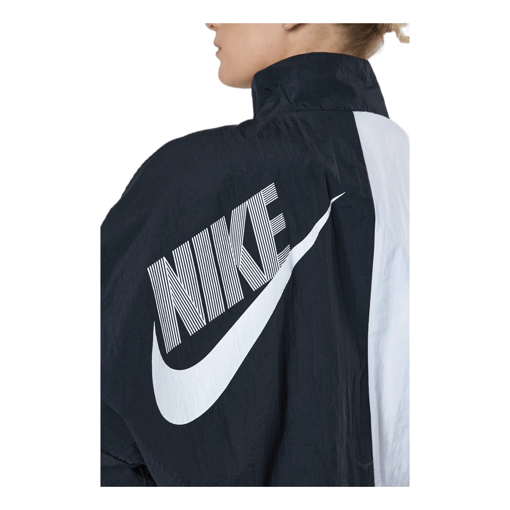 Nike W Nsw Wvn Jkt Dnc Black/white