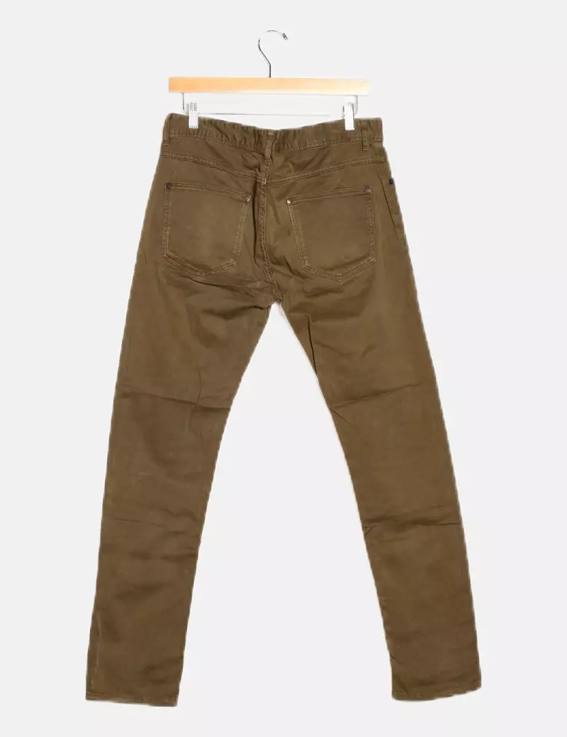 NoName Pantalón recto verde
