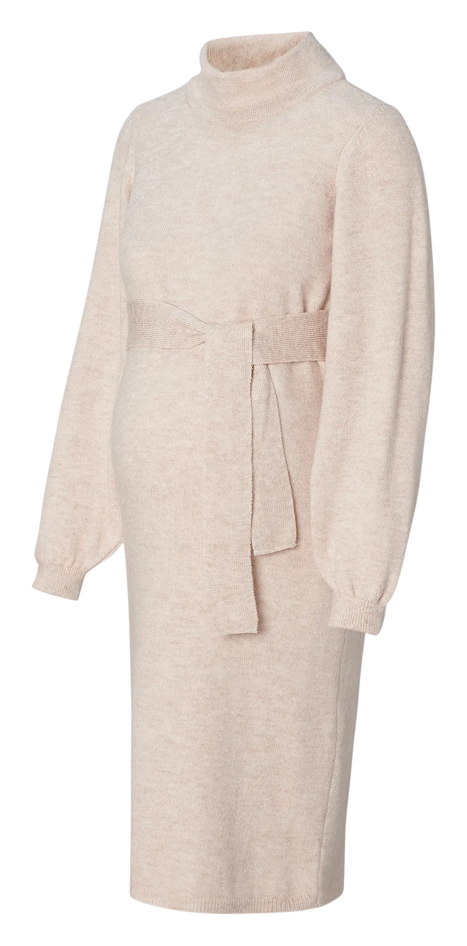 NOPPIES MICO  VESTIDO MIDI CON CUELLO VUELTO DE PREMAMá EN BEIGE