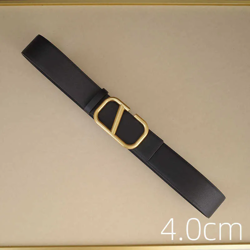 Nuevo cinturón de diseñador de lujo, cinturones de cuero con hebilla lisa para mujer, ancho de 4CM, 3,5 CM, 3CM, 2,5 CM, ropa Fo