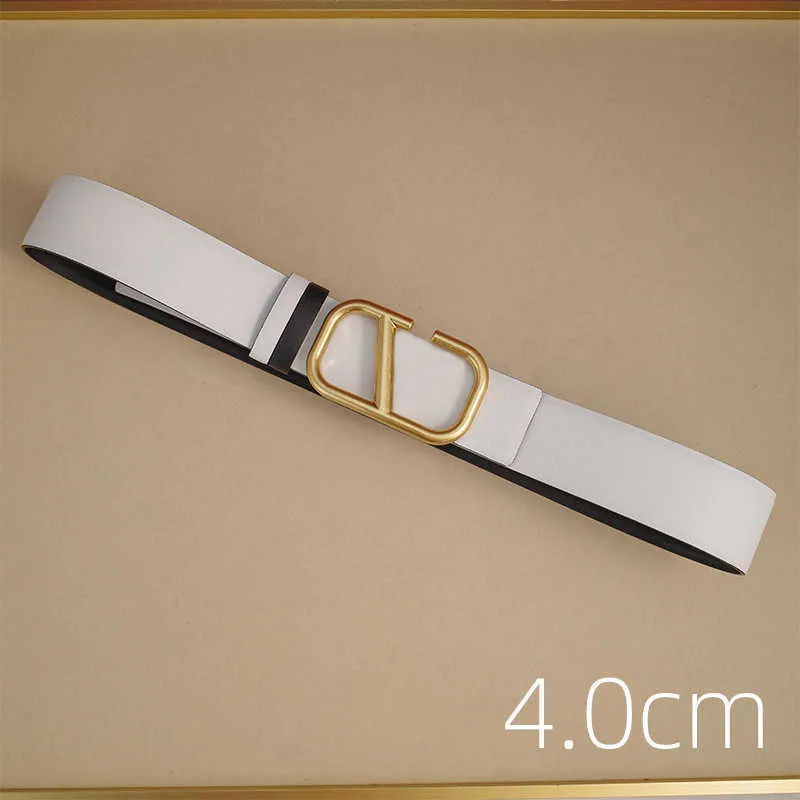Nuevo cinturón de diseñador de lujo, cinturones de cuero con hebilla lisa para mujer, ancho de 4CM, 3,5 CM, 3CM, 2,5 CM, ropa Fo